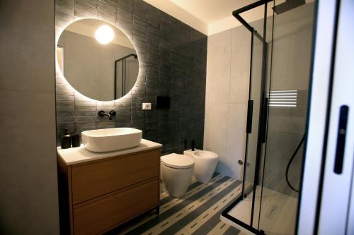 Koupelna v ubytování Garibaldi living