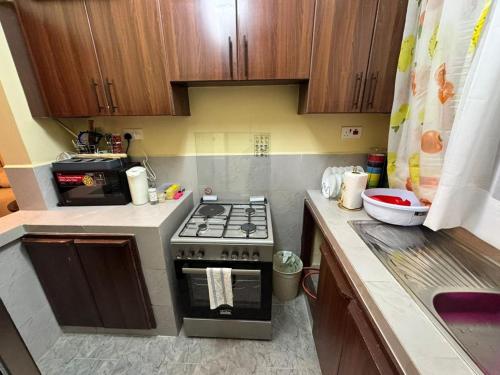 Η κουζίνα ή μικρή κουζίνα στο Maks Homely Haven