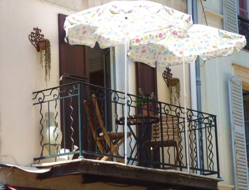 En balkon eller terrasse på Market