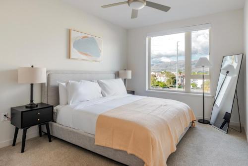 Giường trong phòng chung tại Blueground Milpitas pool nr Great Mall SFO-2071