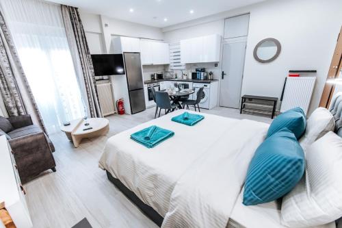 Η κουζίνα ή μικρή κουζίνα στο Sapfo