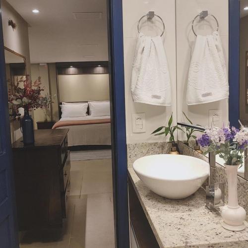 Koupelna v ubytování cabanaloft994