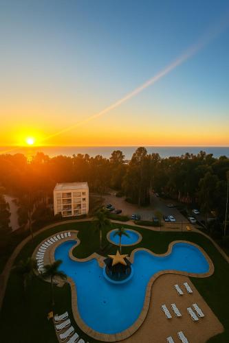 Πισίνα στο ή κοντά στο Depto Ocean View Algarrobo Norte - Piscina, WiFi y Estacionamiento
