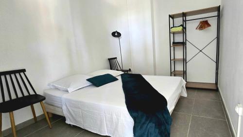 Postel nebo postele na pokoji v ubytování La Fleur Doré F3 Le Vauclin