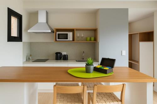 Nhà bếp/bếp nhỏ tại Panorama Aparts Chalten