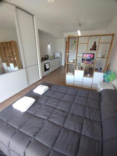 Nhà bếp/bếp nhỏ tại Monoambiente a estrenar con Balcón