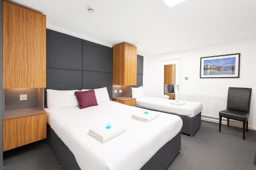 En eller flere senge i et værelse på Hotel Express Newcastle Gateshead