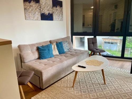 Et opholdsområde på Ten Apartment