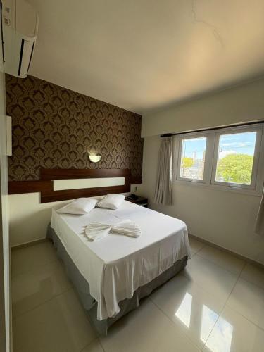 Postel nebo postele na pokoji v ubytování Hotel Boa Vista - 200mts do Shopping Pátio