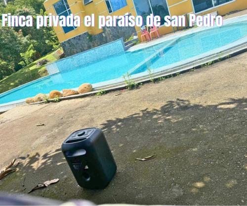 Πισίνα στο ή κοντά στο Finca el pariso-Turismo verde J&N