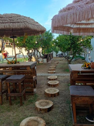 Κήπος έξω από το Casal Mastro appartamenti e camere con piscina