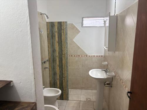 Koupelna v ubytování Departamento Genaro