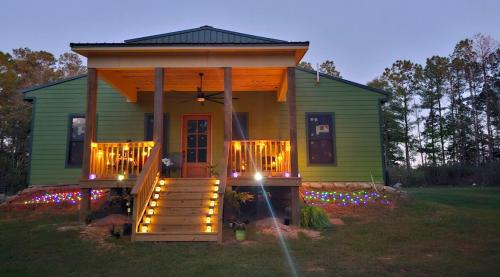 Bygningen som feriehuset ligger i