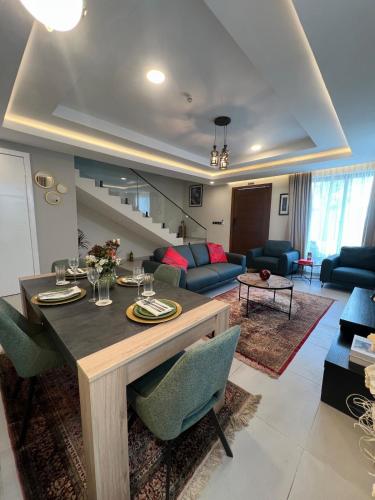 Svetainės erdvė apgyvendinimo įstaigoje Maison Aria