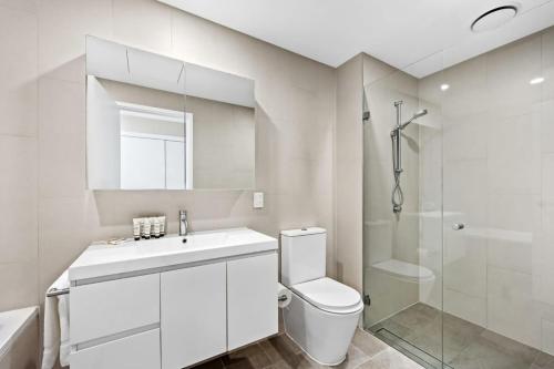 Koupelna v ubytování Herald Building Newcastle - Coastal City Retreat