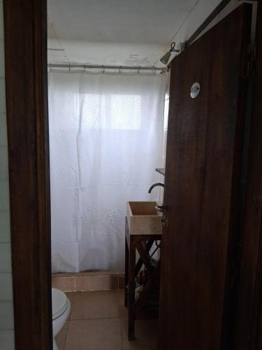 Phòng tắm tại Cabaña en Punta Rubia beach, Rocha