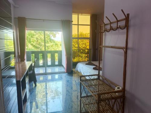 Balkón nebo terasa v ubytování VibeHostel