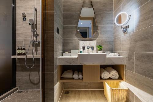 Ένα μπάνιο στο Atour Hotel (Wuhan Qingshan Peace Park)