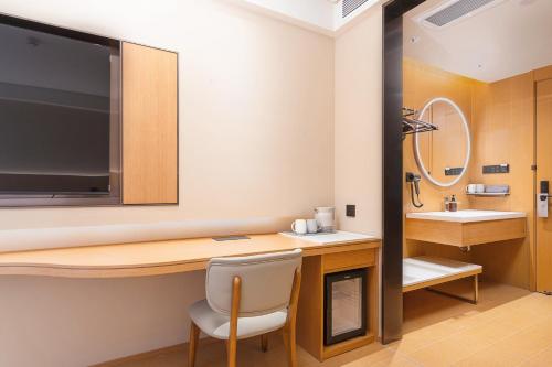 Phòng tắm tại JI Hotel Chengdu Wenjiang Guose Tianxiang