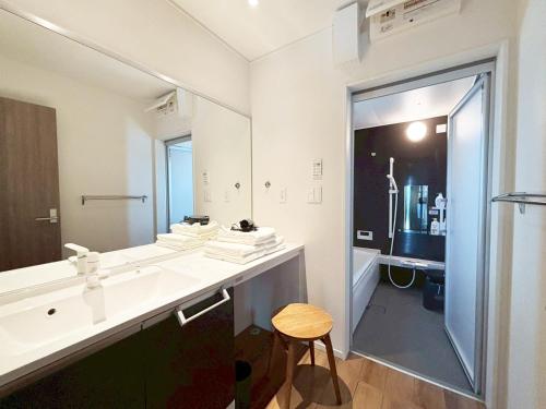 Ένα μπάνιο στο VILLA BLUEOCEAN AWAJIYA NORTHヴィラブルーオーシャン淡路屋north