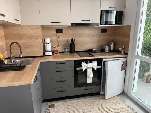 Η κουζίνα ή μικρή κουζίνα στο T&H center Sliven