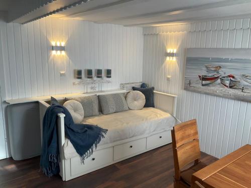 Χώρος καθιστικού στο Apartment mit Sauna und Terrasse