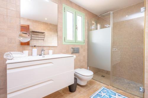 Koupelna v ubytování Sa Plana de Baix