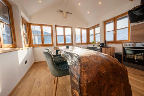 Η κουζίνα ή μικρή κουζίνα στο Apartments Kressl