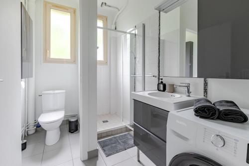 Et badeværelse på T3 rénové entre Versailles SQY