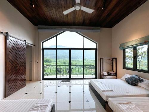 Ένα ή περισσότερα κρεβάτια σε δωμάτιο στο Le SoleLi