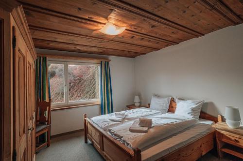 Postel nebo postele na pokoji v ubytování Casa Sur Vitg