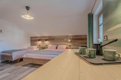 Ένα ή περισσότερα κρεβάτια σε δωμάτιο στο Lukec Estate