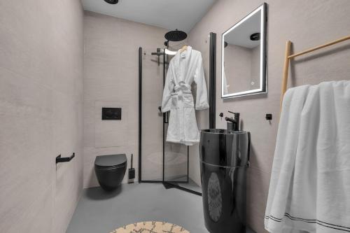 Ванная комната в New apartment in the very heart of Tromsø