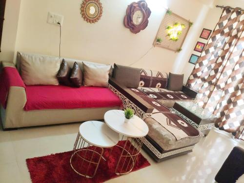 Χώρος καθιστικού στο Exclusive Floor on Manali Expressway for Family