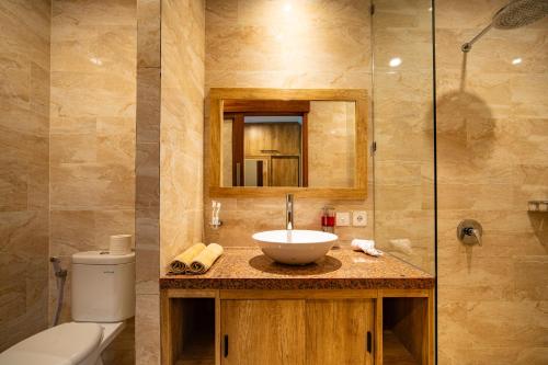 Koupelna v ubytování Klumpu Mesari Guest House