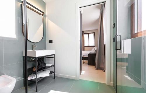 Koupelna v ubytování Hotel Stelvio Tirano