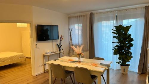 TV a/nebo společenská místnost v ubytování Villa Adriana