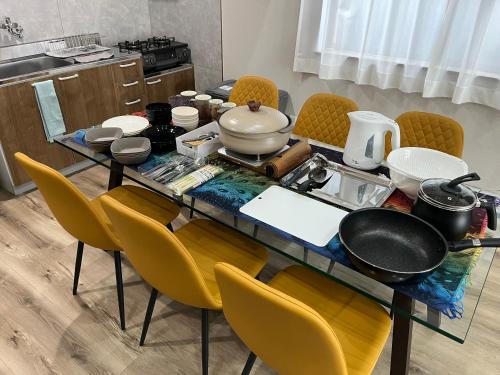 Η κουζίνα ή μικρή κουζίνα στο 1棟貸新築ロフトハウスK2 安濃津 Suzuka ise