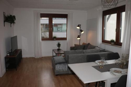 Χώρος καθιστικού στο Charmantes Bauernhaus mit modernem Komfort