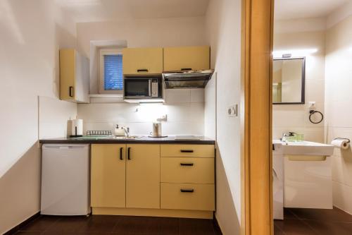 Kuchyň nebo kuchyňský kout v ubytování Villa KESTA, centrum, free parking