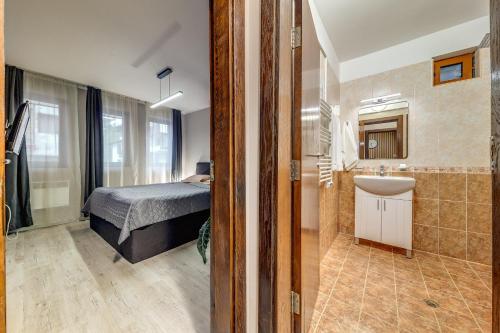 Ένα μπάνιο στο Dream View Apartments