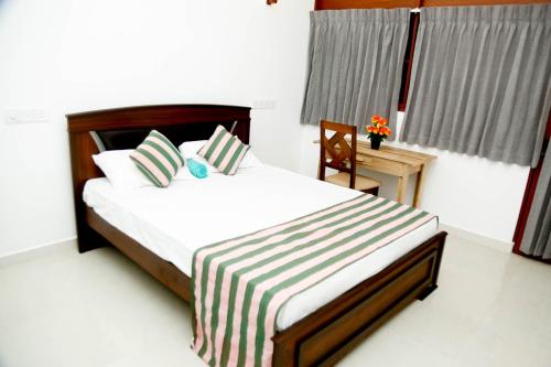 Postel nebo postele na pokoji v ubytování Blue Sky Villa Rooms