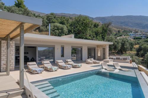 Villa Skali, panoramic seaview, private pool