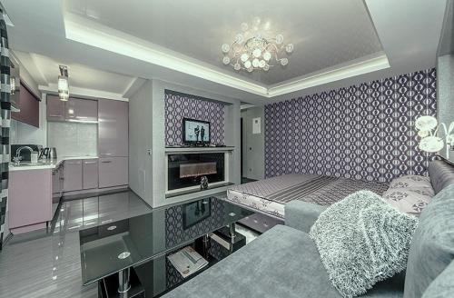 Кухня или мини-кухня в Hotrent City
