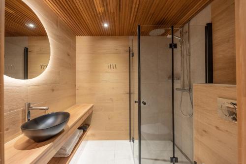 Koupelna v ubytování Wilderness Hotel Kieppi