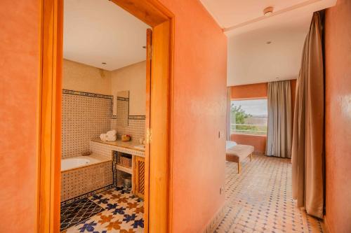 Koupelna v ubytování Les Ailes du sourire