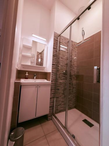 Ένα μπάνιο στο Chalet du parc AX