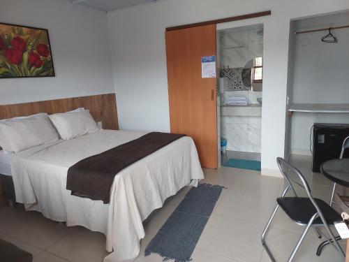 Η κουζίνα ή μικρή κουζίνα στο Hospedagem Central Eu Amo Piri