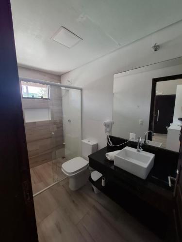 Koupelna v ubytování Recanto Carvalho - Suíte 8