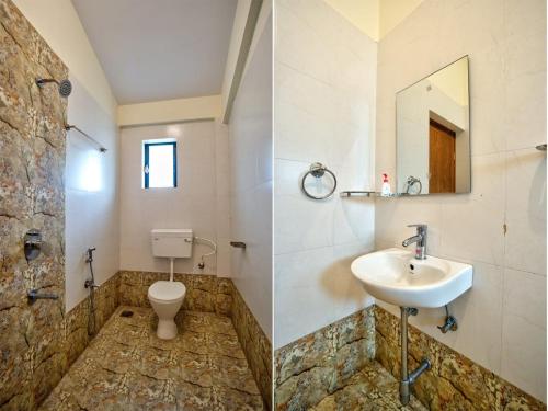 Et badeværelse på Green Wave Luxury Resort